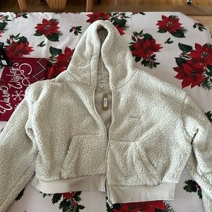 SKIMS Teddy zip up hoodie XL